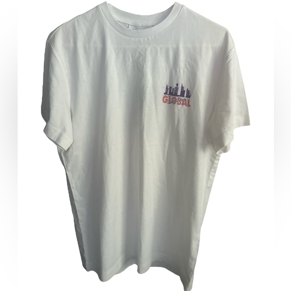 WEEKDAY Men’s White Graphic T-Shirt